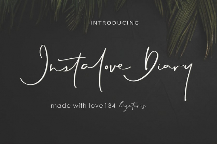 Instalove Diary -  Classy Signature AM Font Download