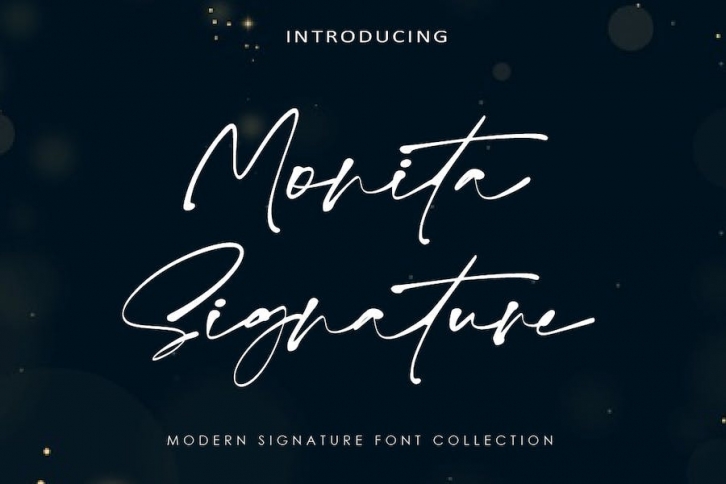 Monita Signature -  Modern Signature AM Font Download