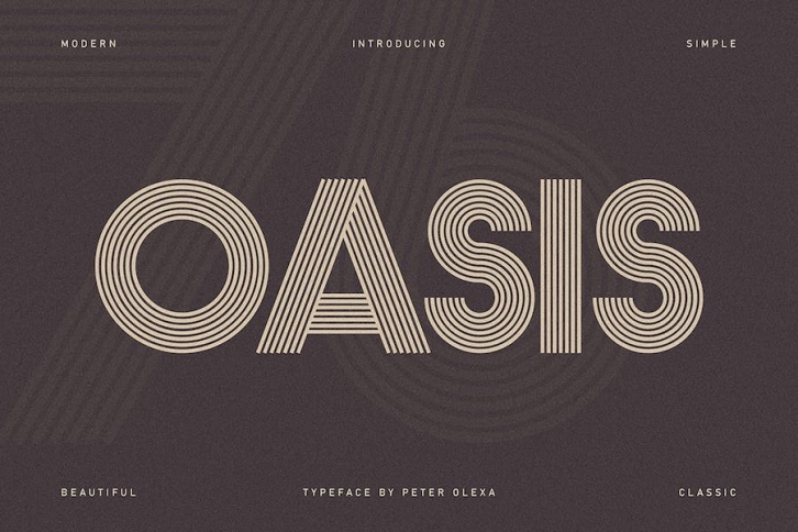 Oasis Geometric Font Font Download