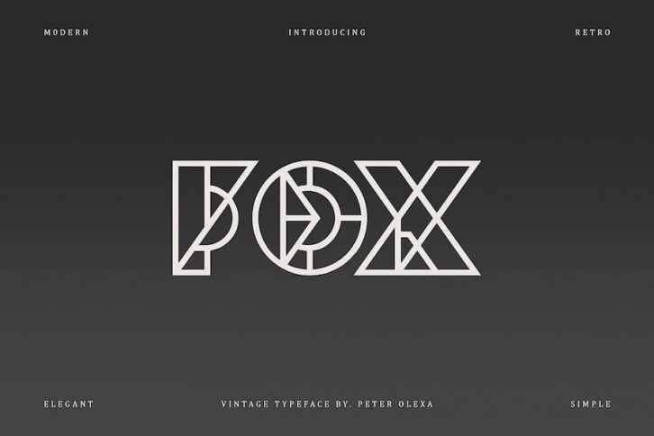 Fox Geometric Font Font Download