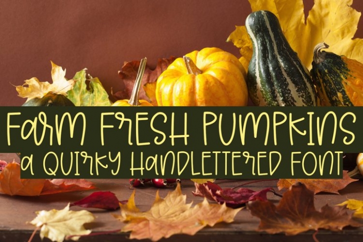 Farm Fresh Pumpkins Font Download