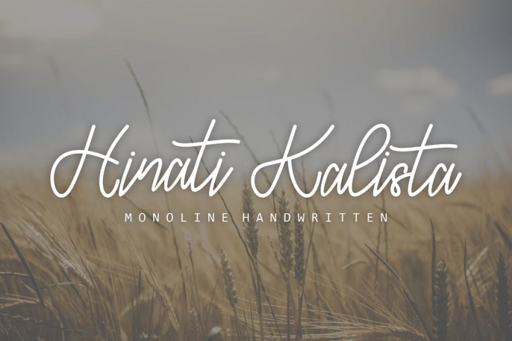 Hinati kalista font Font Download