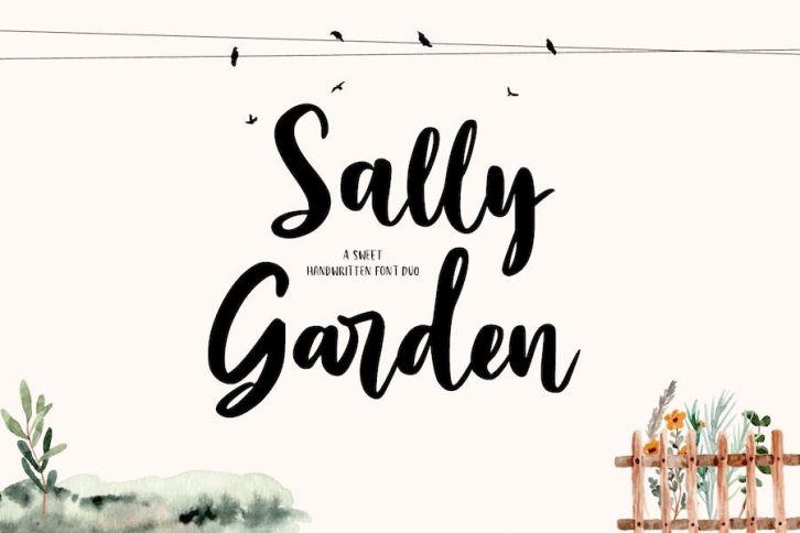 Sally Garden - A Sweet Font Duo Font Download