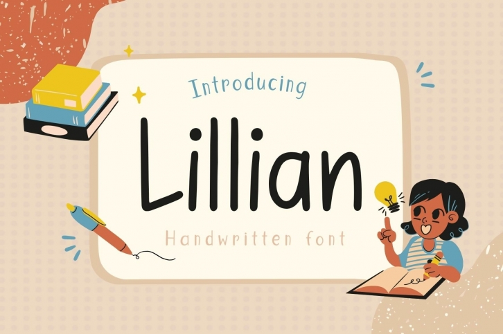 Lillian is a cute handwritten Font Download