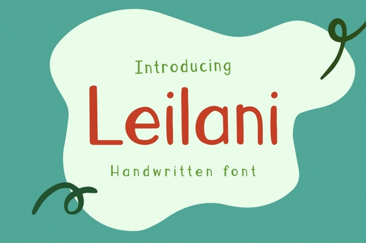 Leilani is a cute handwritten Font Download