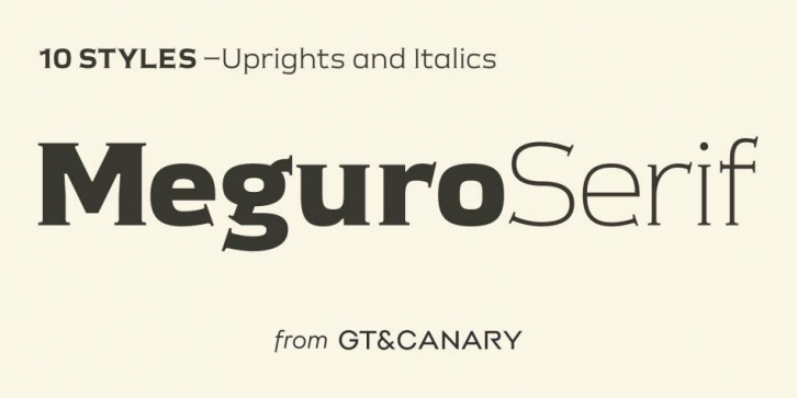 Meguro Serif Font Download