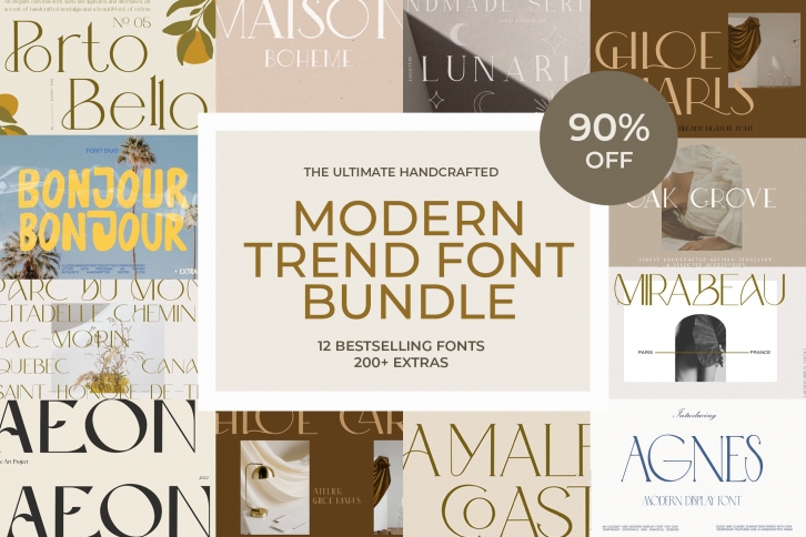 Modern Trend Bundle Font Download