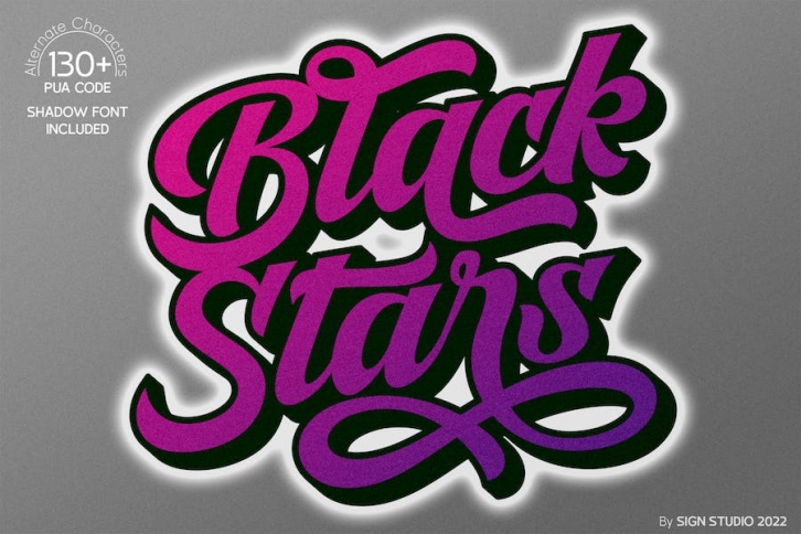 Black Stars Font Download
