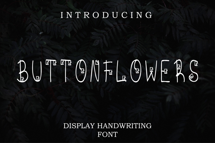 Button Flowers Font Download