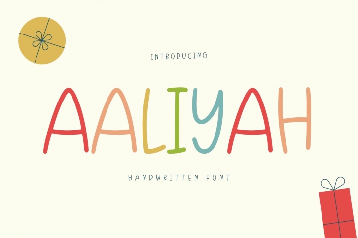 Aaliyah is a cute handwritten Font Download