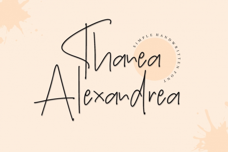 Thanea Alexandrea Font Download