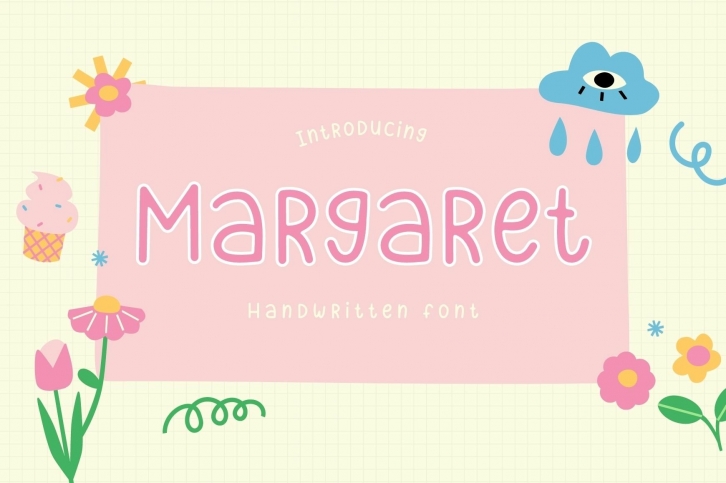 Margaret is a cute handwritten Font Download