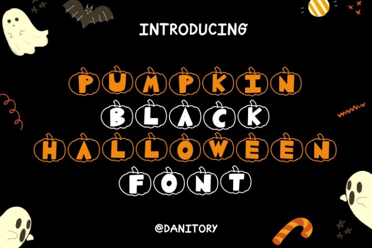 Pumpkin Black Halloween s Font Download