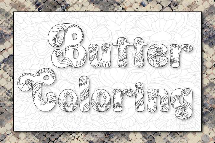 Butter Coloring Font Download