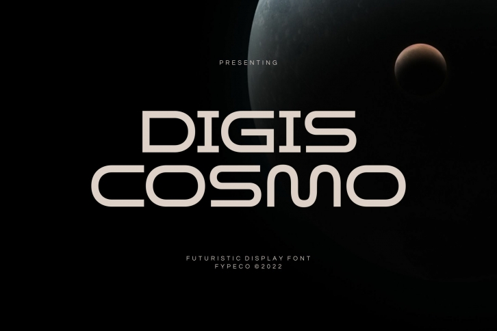 Digis Cosmo-Futuristic Display Font Download