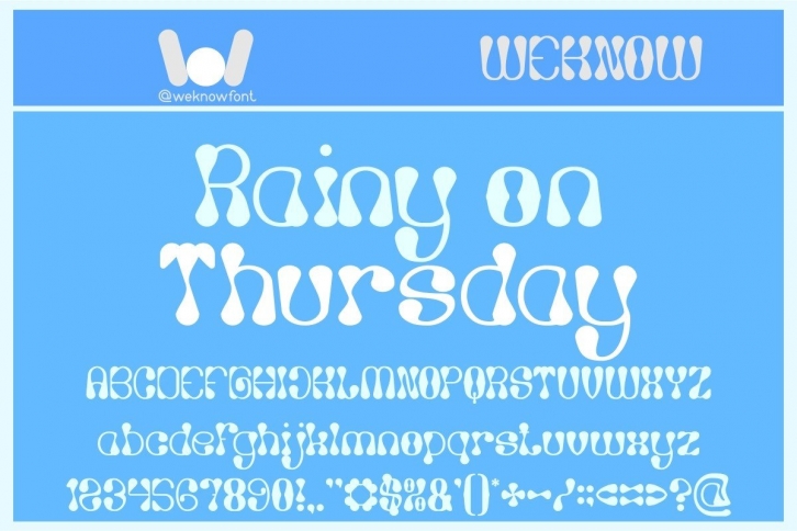 Rainy Day on Thursday Font Download