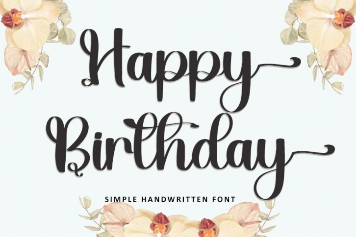 Happy Birthday Font Download