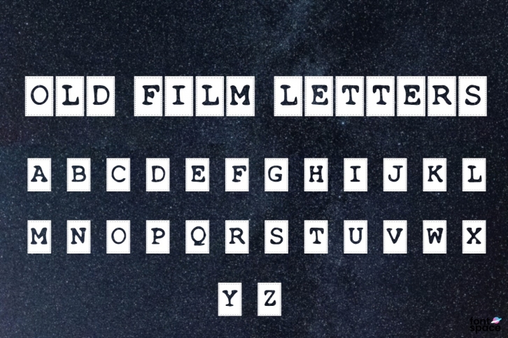 Old Film Letters Font Download