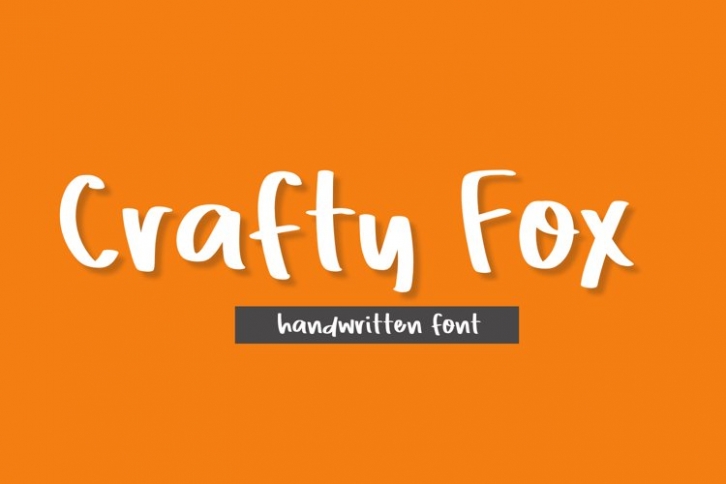 Crafty Fox Handwritten Font Download