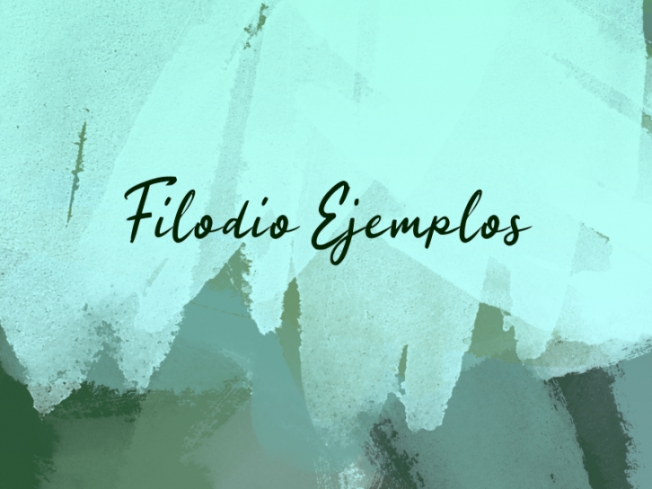 F Filodio Ejemplos Font Download