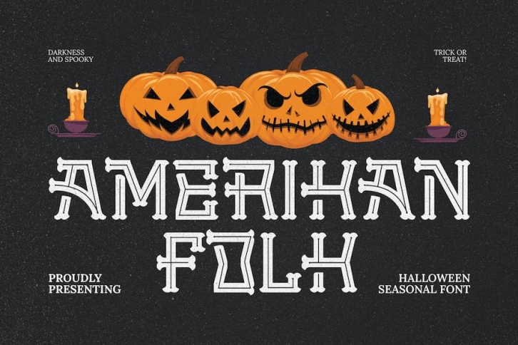 Amerikan Folk - Halloween Font Font Download