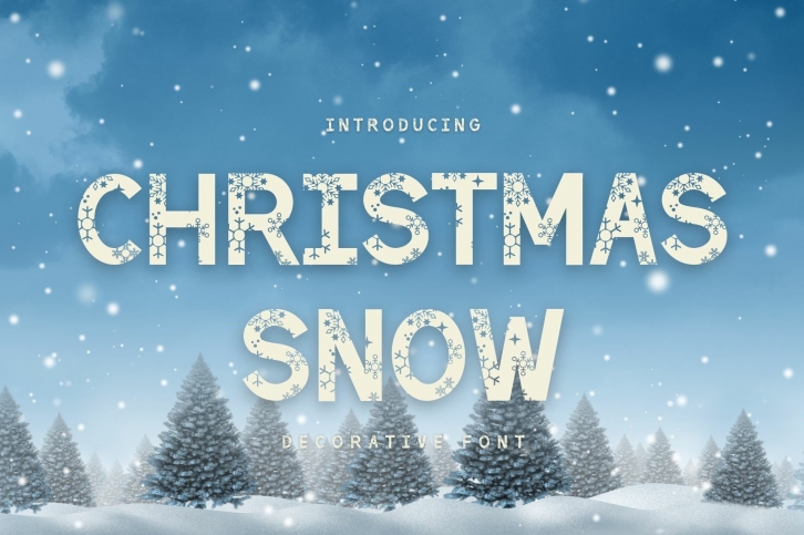 Christmas Snow is a cute Christmas decorative Font Download