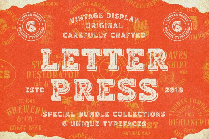 Letterpress Bundle Vol 1.0 Font Download