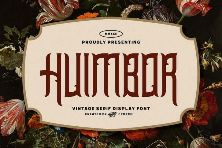 Huimbor - Vintage Serif Display Font Font Download