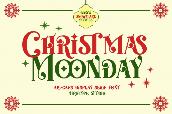 Christmas Moonday Font Download