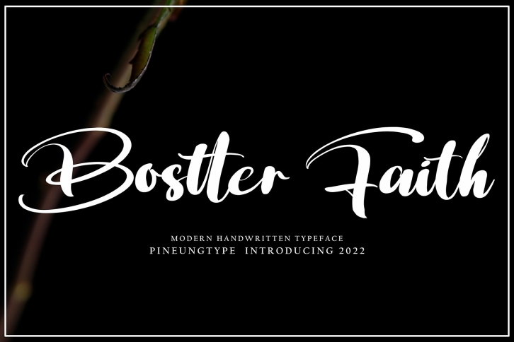 Bostter Faith Font Download