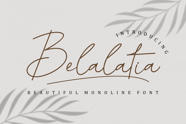 Belalatia Font Download