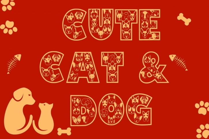 Cute Cat Dog Font Download