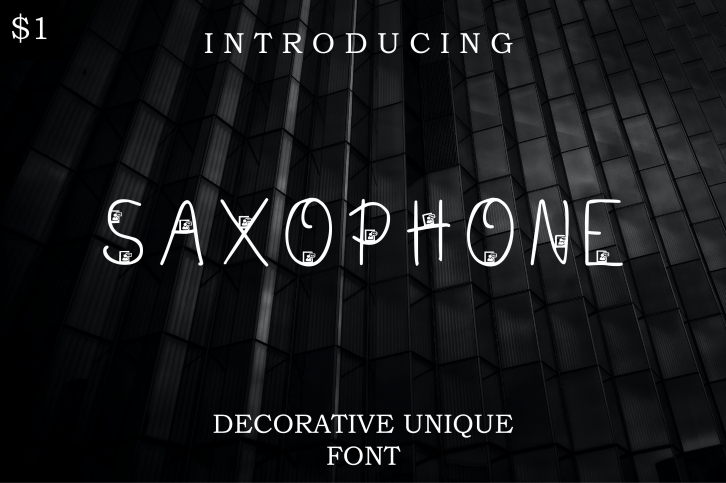 Saxophone Font Download