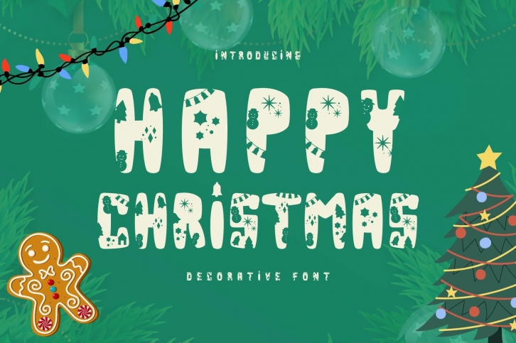 Happy Christmas is a cute Christmas decorative Font Download