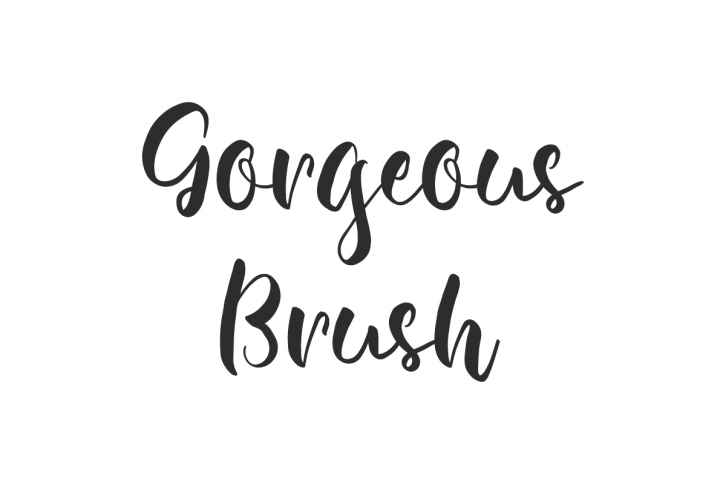 Gorgeous Brush Font Download