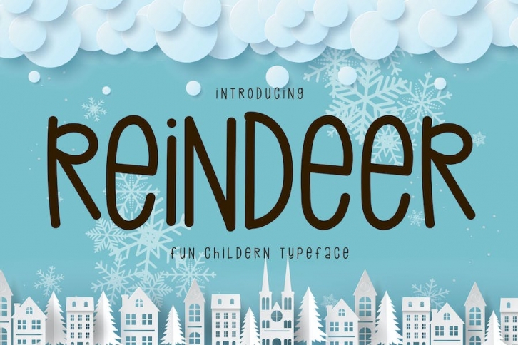 Reindeer - Kids Font Font Download