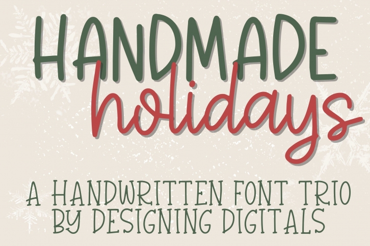 Handmade Holidays Font Download