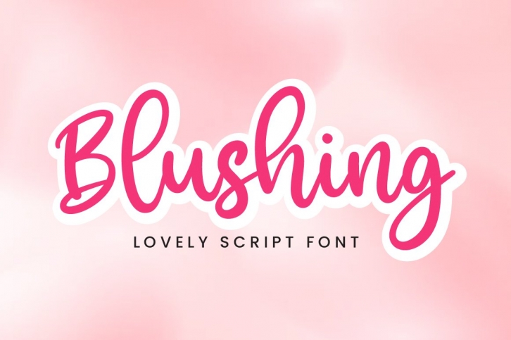 Blushing Handwritten Font Download