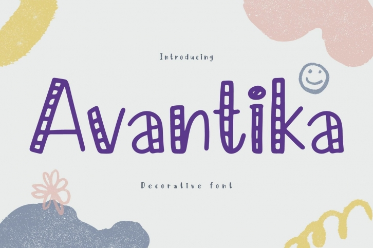 Avantika is a cute Christmas decorative Font Download