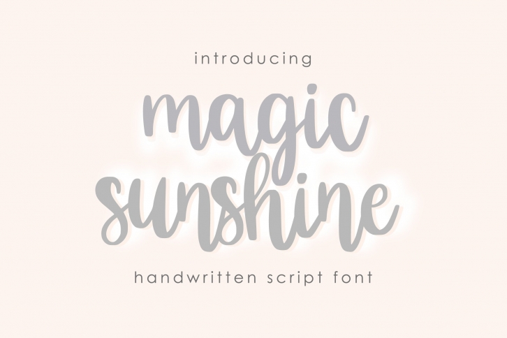 Magic Sunshine Font Download