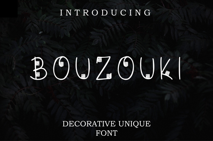Bouzouki Font Download