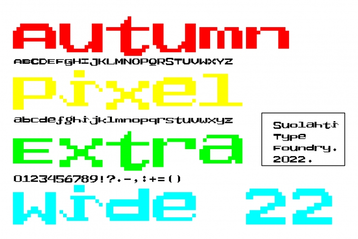 Autumn Pixel Extra Wide 22 Font Download