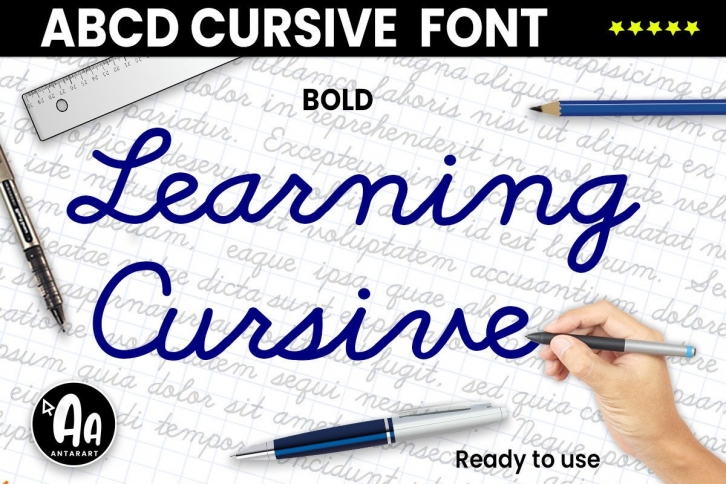 Abcd Cursive Bold Font Download