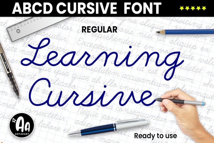 Abcd Cursive Regular Font Download