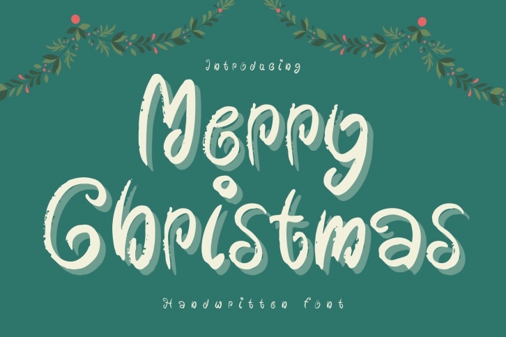 Merry Christmas is a cute and Christmas handwritten Font Download