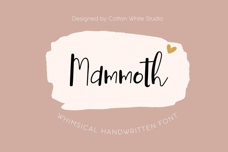 Mammoth Cute Scrip Font Download