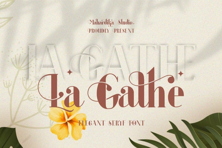 La Gathe - Elegant Serif Font Font Download