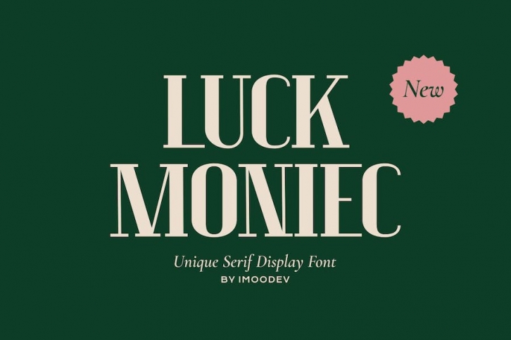 Luck Moniec - Luxury Font Font Download