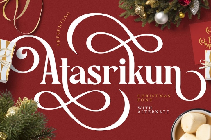 Atasrikun - Christmas Font Font Download