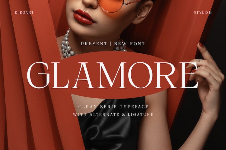 Glamore - Clean Serif Typeface Font Download